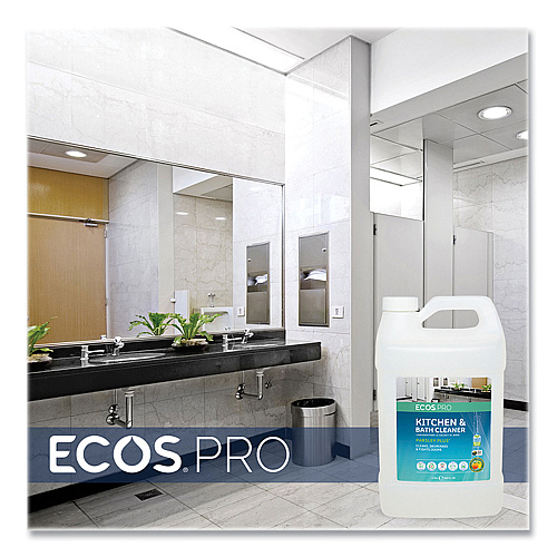 ECOS PRO Parsley Plus All-Purpose Kitchen & Bathroom Cleaner, Herbal Scent, 1 gal Bottle (PL974604)