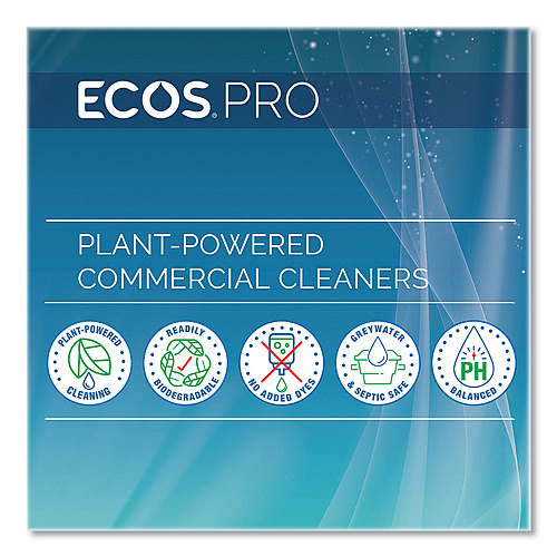 ECOS PRO Parsley Plus All-Purpose Kitchen & Bathroom Cleaner, Herbal Scent, 1 gal Bottle (PL974604)