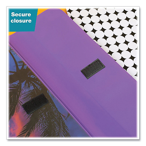 Mead Trapper Keeper 3-Ring Pocket Binder, 1" Capacity, 11.25 x 12.19, Palm Trees (260038FDE1EC)