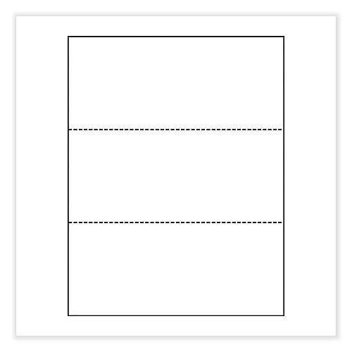 Printworks Professional Perforated and Punched Paper, 20 lb Bond Weight, 8.5 x 11, White, 500/Ream, 5 Reams/Carton (04120CT)
