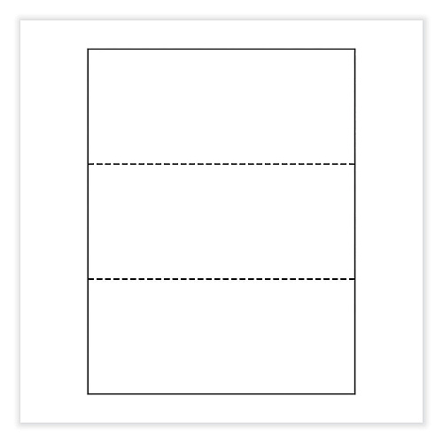 Printworks Professional Perforated and Punched Paper, 92 Bright, 24 lb Bond Weight, 8.5 x 11, White, 500/Ream, 5 Reams/Carton (04122CT)