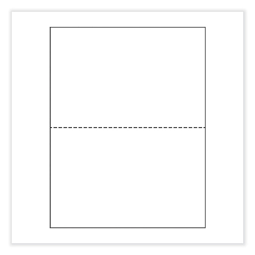 Printworks Professional Perforated and Punched Paper, 20 lb Bond Weight, 8.5 x 11, White, 500/Ream, 5 Reams/Carton (04166CT)