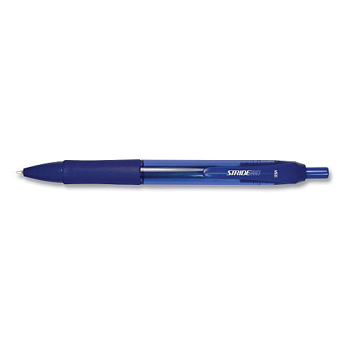 StrideRio Gel Pen, Retractable, Medium 0.7 mm, Blue Ink, Translucent Blue Barrel, 12/Box (52002)