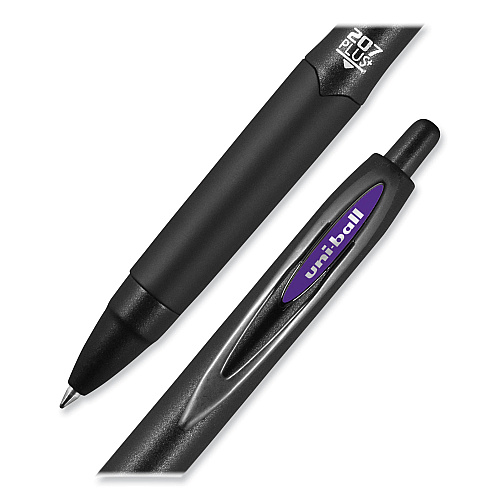 uni-ball 207 Plus+ Gel Pen, Retractable, Medium 0.7 mm, Assorted Inspirational Ink Colors, Black Barrel, 6/Pack (70491)