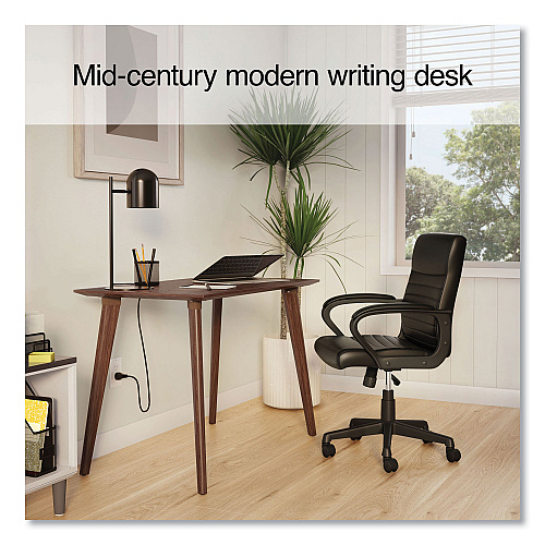 Union & Scale MidMod Writing Desk, 42" x 23.82" x 29.53", Espresso (60412CC)