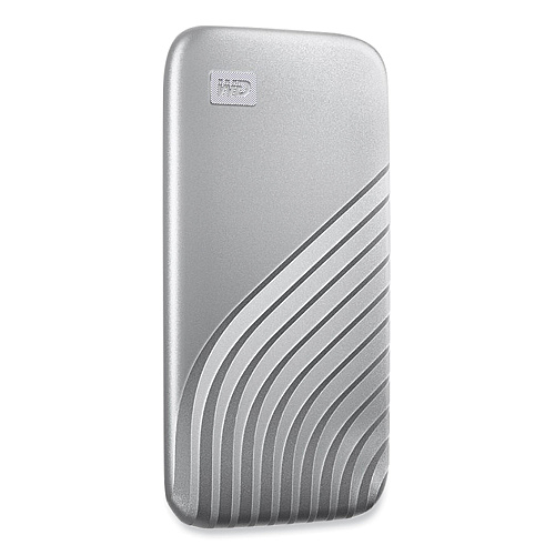 WD MY PASSPORT External Solid State Drive, 1 TB, USB 3.2, Silver (AGF0010BSL)