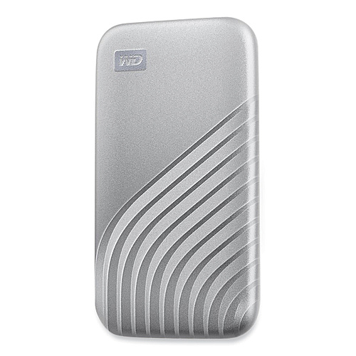 WD MY PASSPORT External Solid State Drive, 1 TB, USB 3.2, Silver (AGF0010BSL)
