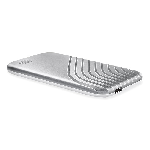WD MY PASSPORT External Solid State Drive, 1 TB, USB 3.2, Silver (AGF0010BSL)