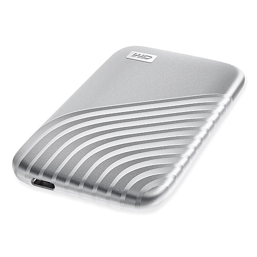 WD MY PASSPORT External Solid State Drive, 1 TB, USB 3.2, Silver (AGF0010BSL)