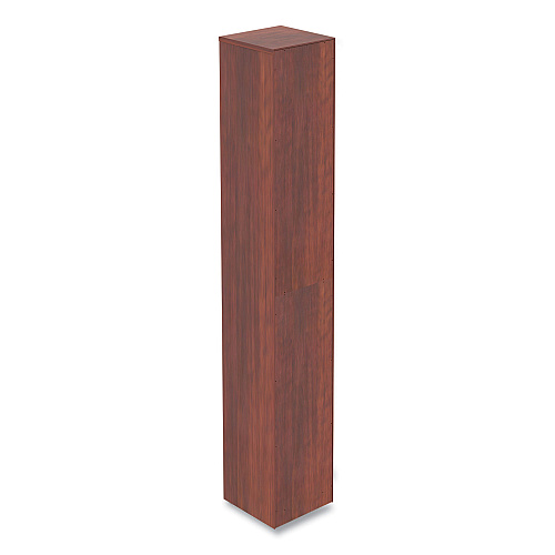 Alera Valencia Series Narrow Profile Bookcase, Six-Shelf, 11.81w x 11.81d x 71.73h, Medium Cherry (ALEVA67212MC)