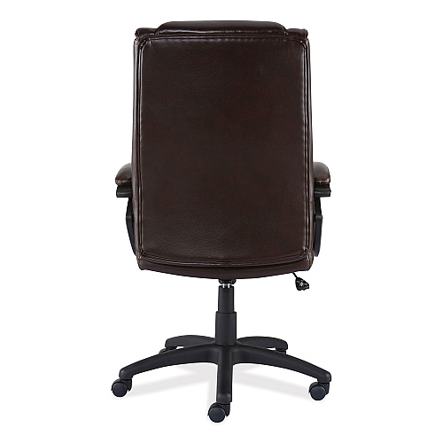 Alera Brosna Series Mid-Back Task Chair, Supports Up to 250 lb, 18.15" to 21.77" Seat Height, Brown Seat/Back, Brown Base (ALEBRN42B59)