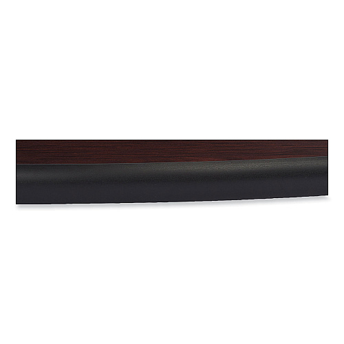 NPS Cafe Table, 36" Diameter x 30h, Round Top/Base, Mahogany Top, Black Base (CT13636RD1MY)