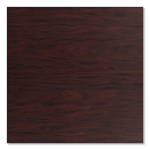 NPS Cafe Table, 36w x 36d x 30h, Square Top/Round Base, Mahogany Top, Gray Base (CG33636RD1MY)