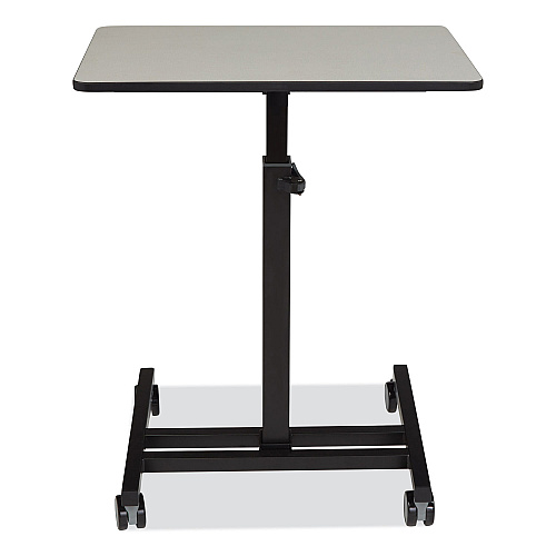 NPS Sit-Stand Student's Desk, 20.75" x 26" x 27.75" to 44.5", Gray Nebula (EDTC)