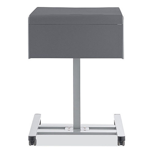 NPS Sit-Stand Student Desk Pro, 23.5" x 19.5" x 28.5" to 41.75", Charcoal Gray (SSDG20)