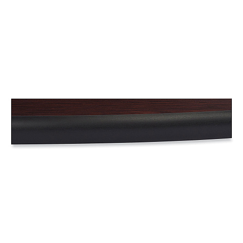 NPS Cafe Table, 36" Diameter x 30h, Round Top/Base, Mahogany Top, Gray Base (CG13636RD1MY)