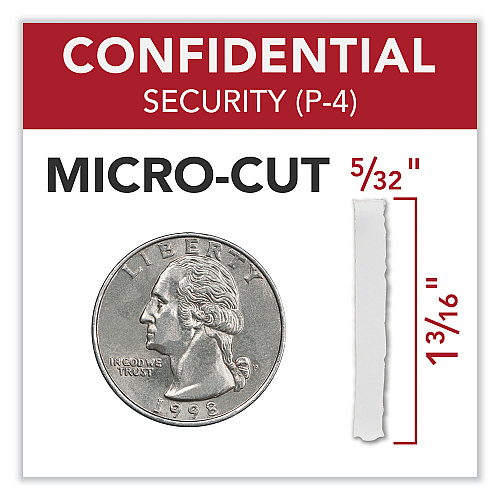 GBC Momentum X26-32 Micro-Cut P-4 Anti-Jam Shredder, 26 Manual Sheet Capacity (WSM177005)
