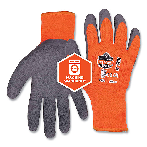 ergodyne ProFlex 7401-CASE Coated Lightweight Winter Gloves, Orange, 2X-Large, 144 Pairs/Carton (17896)