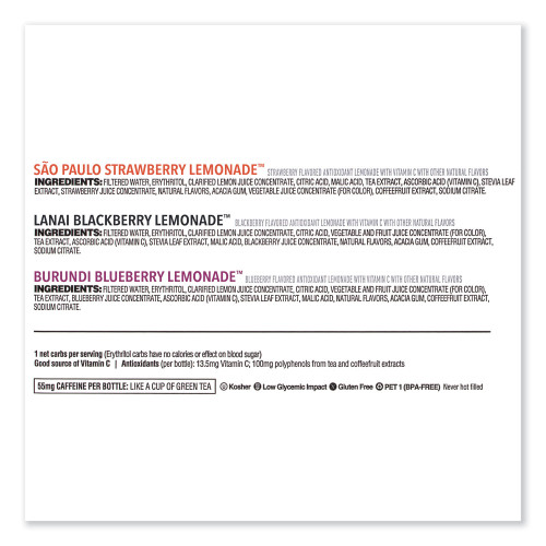 Bai Antioxidant Infusion Lemonade Variety Pack, Assorted, 18 oz Bottle