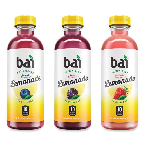 Bai Antioxidant Infusion Lemonade Variety Pack, Assorted, 18 oz Bottle