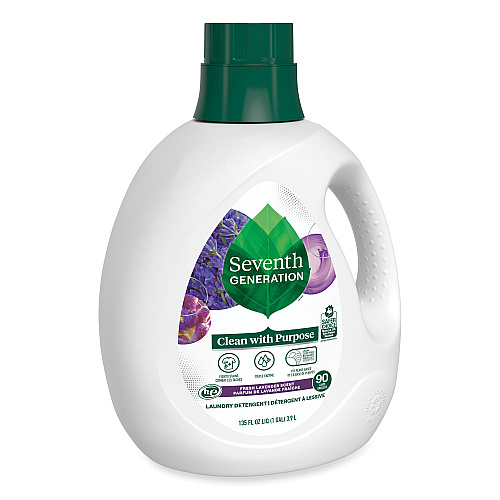 Seventh Generation Natural Liquid Laundry Detergent, Fresh Lavender, 135 oz Bottle, 4/Carton (45064CT)