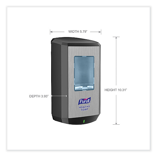 PURELL CS6 Soap Touch-Free Dispenser, 1,200 mL, 4.88 x 8.8 x 11.38, Graphite (653401)