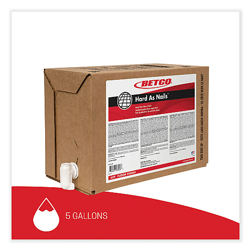 Betco Hard as Nails Floor Finish, 5 gal Bag-in-Box (659B500)
