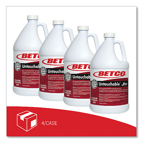 Betco Untouchable Floor Finish with SRT, 1 gal Bottle, 4/Carton (6060400)