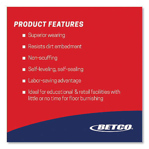 Betco Hard as Nails Floor Finish, 5 gal Bag-in-Box (659B500)