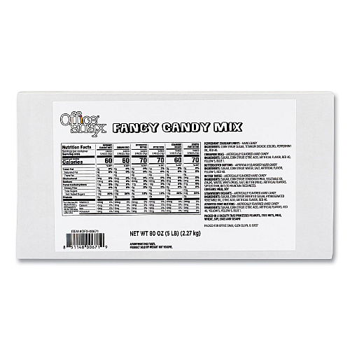 Office Snax Candy Assortments, Fancy Candy Mix, 5 lb Carton (00671)