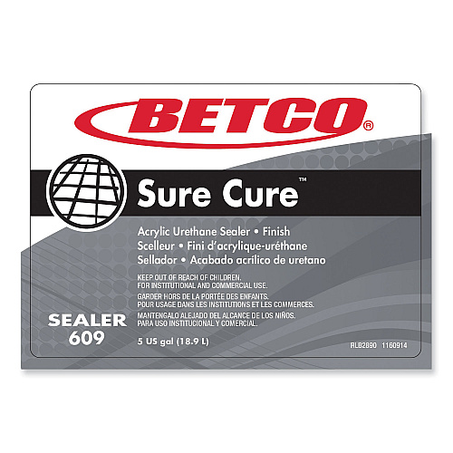 Betco Sure Cure Urethane Fortified Sealer/Finish, 5 gal Bag-in-Box (609B500)