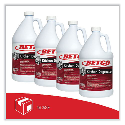 Betco Kitchen Degreaser, Characteristic Scent, 1 gal Bottle, 4/Carton (10120400)