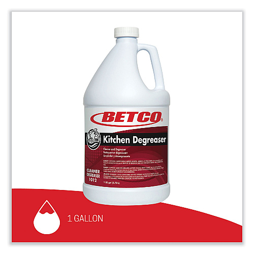 Betco Kitchen Degreaser, Characteristic Scent, 1 gal Bottle, 4/Carton (10120400)