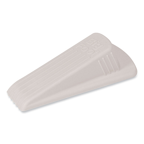 Master Caster Big Foot Doorstop, No Slip Rubber Wedge, 2.25w x 4.75d x 1.25h, Beige, 2/Pack (00975)