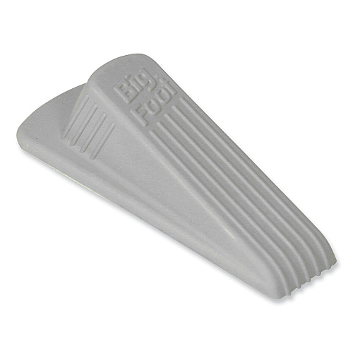 Master Caster Big Foot Doorstop, No Slip Rubber Wedge, 2.25w x 4.75d x 1.25h, Beige, 2/Pack (00975)