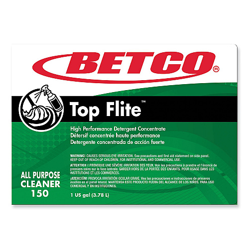 Betco Top Flite All-Purpose Cleaner, Mint Scent, 1 gal Bottle, 4/Carton (1500400)