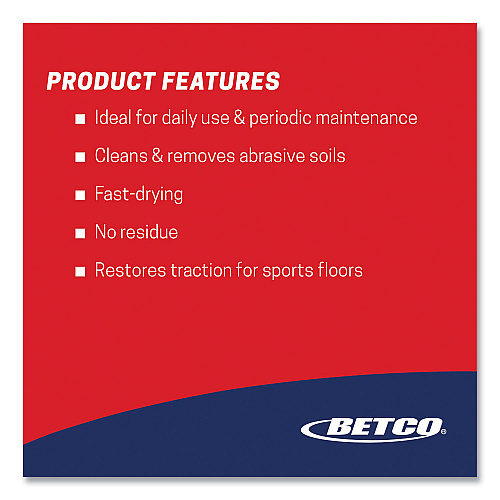 Betco Squeaky Concentrate Floor Cleaner, Characteristic Scent, 1 gal Bottle, 4/Carton (B06950412)