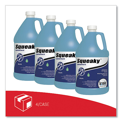 Betco Squeaky Concentrate Floor Cleaner, Characteristic Scent, 1 gal Bottle, 4/Carton (B06950412)