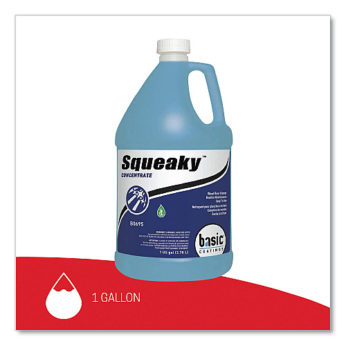 Betco Squeaky Concentrate Floor Cleaner, Characteristic Scent, 1 gal Bottle, 4/Carton (B06950412)
