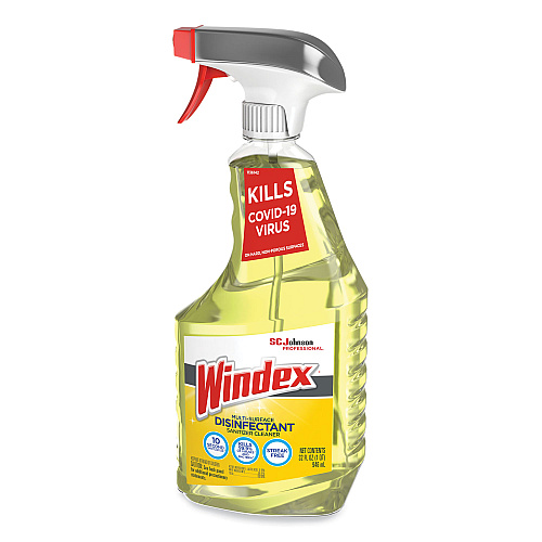 Windex Multi-Surface Disinfectant Cleaner, Fresh Scent, 32 oz Spray Bottle, 8/Carton (322369)