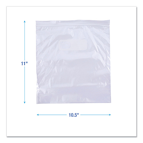 Boardwalk&reg; Resealable 1 Gallon Freezer Bags, 250 Bags (BWK1GALFZRBAG)