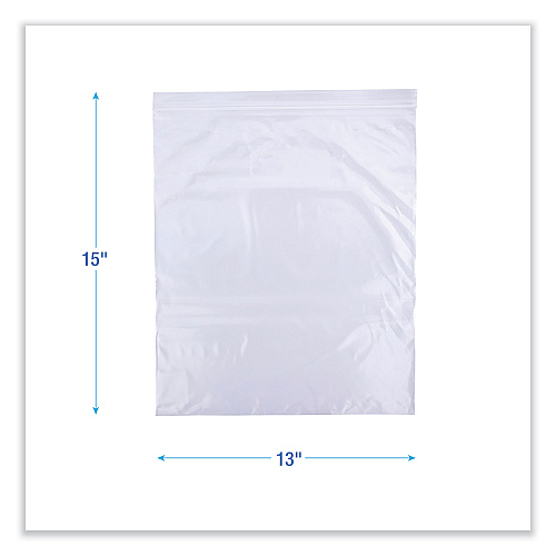 Boardwalk&reg; Reclosable 2 Gallon Freezer Storage Bags, 100 Bags (BWK2GALFZRBAG)