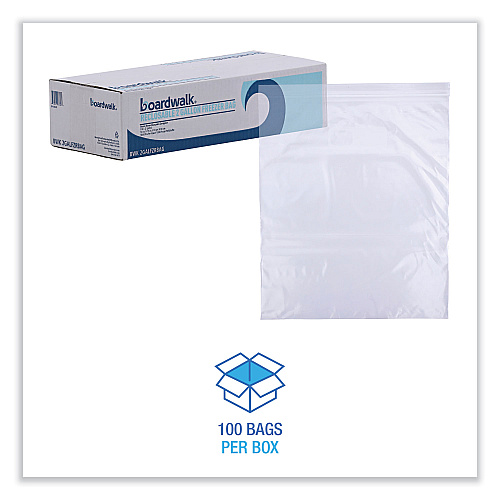 Boardwalk&reg; Reclosable 2 Gallon Freezer Storage Bags, 100 Bags (BWK2GALFZRBAG)