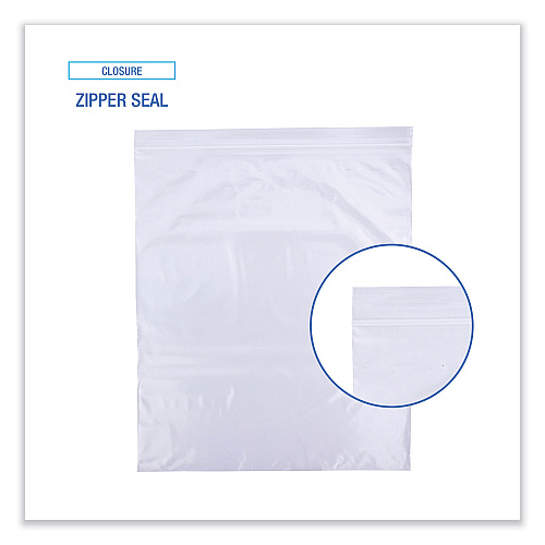 Boardwalk&reg; Reclosable 2 Gallon Freezer Storage Bags, 100 Bags (BWK2GALFZRBAG)