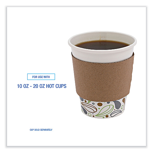 Boardwalk&reg; Cup Sleeves, Fits 10-20 oz Hot Cups, 1200/Carton (BWK1020SLEEVE)