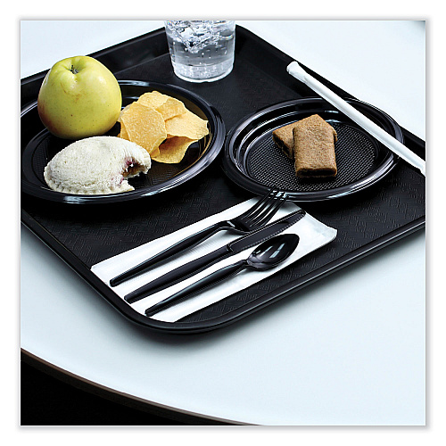 Boardwalk Heavyweight Wrapped Polystyrene Cutlery, Fork, Black, 1,000/Carton (BWKFORKHWPSBIW)