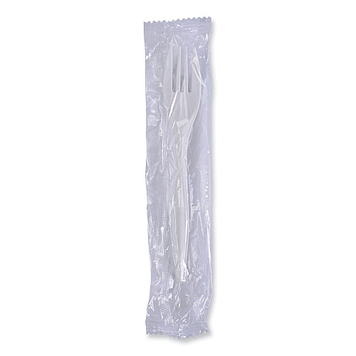 Boardwalk&reg; Wrapped Plastic Forks, White, 1000/Carton (BWKFORKIW)