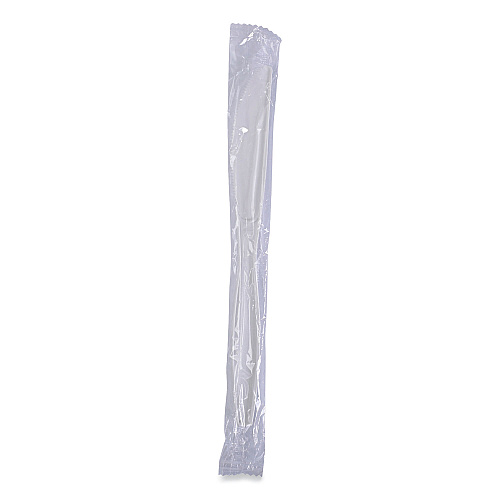 Boardwalk&reg; Heavyweight Wrapped Cutlery, Knife, White, 1000 Knives (BWKKNIHWPPWIW)