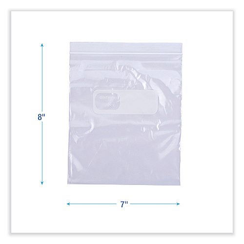 Boardwalk&reg; 1 Quart Reclosable Food Storage Bags, Clear, 500 Bags (BWKQUARTBAG)