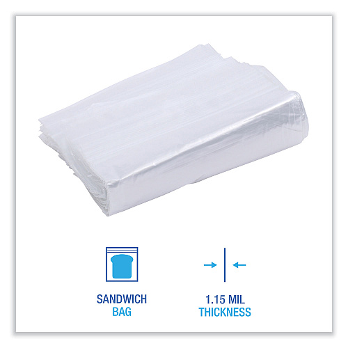 Boardwalk&reg; Resealable Sandwich Bags, 500 Bags (BWKSANDWICHBAG)
